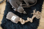 Natural Woolen Dog Tug Toy - Beige-1